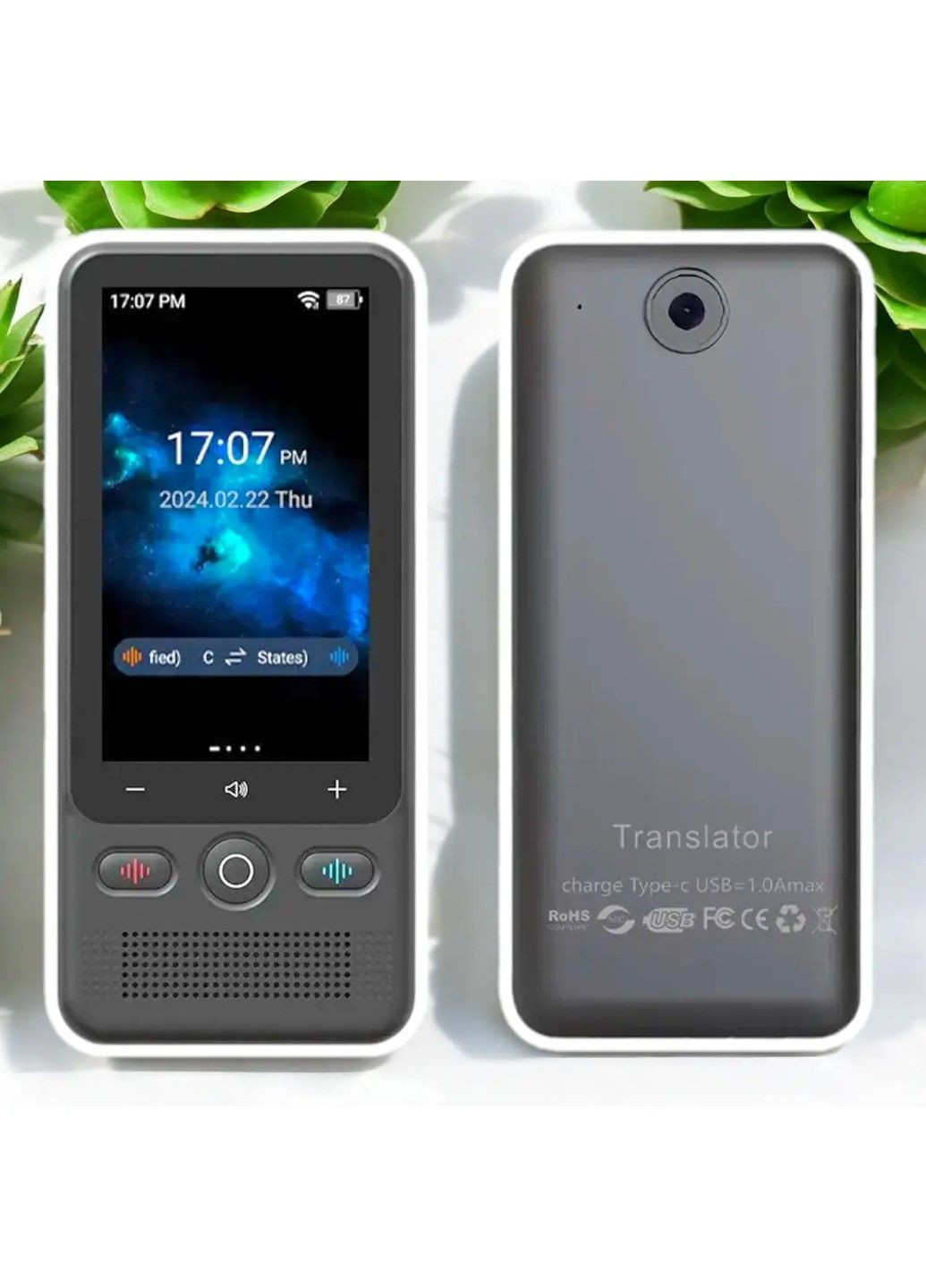 Голосовий перекладач AI Translator T18 Wi-Fi Bluetooth (138 мов) 1400 мАг No Brand (332636415)