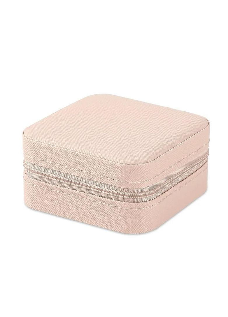 Шкатулка для прикрас та ювелірних виробів, футляр (органайзер) для зберігання коштовностей Рожевий No Brand (361669549)