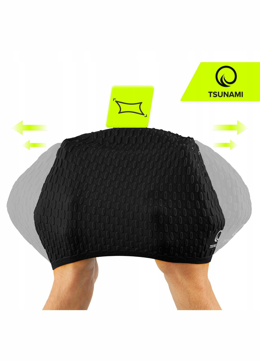 Шапочка для плавания Texture Black () TSUNAMI P-5905973401890 (348430957)