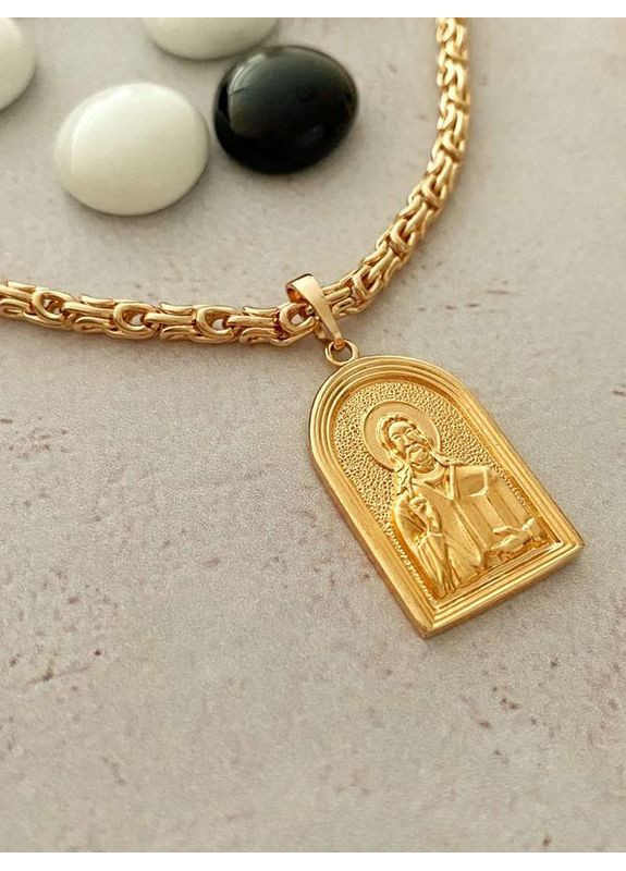 Позолоченная Цепочка 50см + Кулон. Позолота No Brand (361029330)