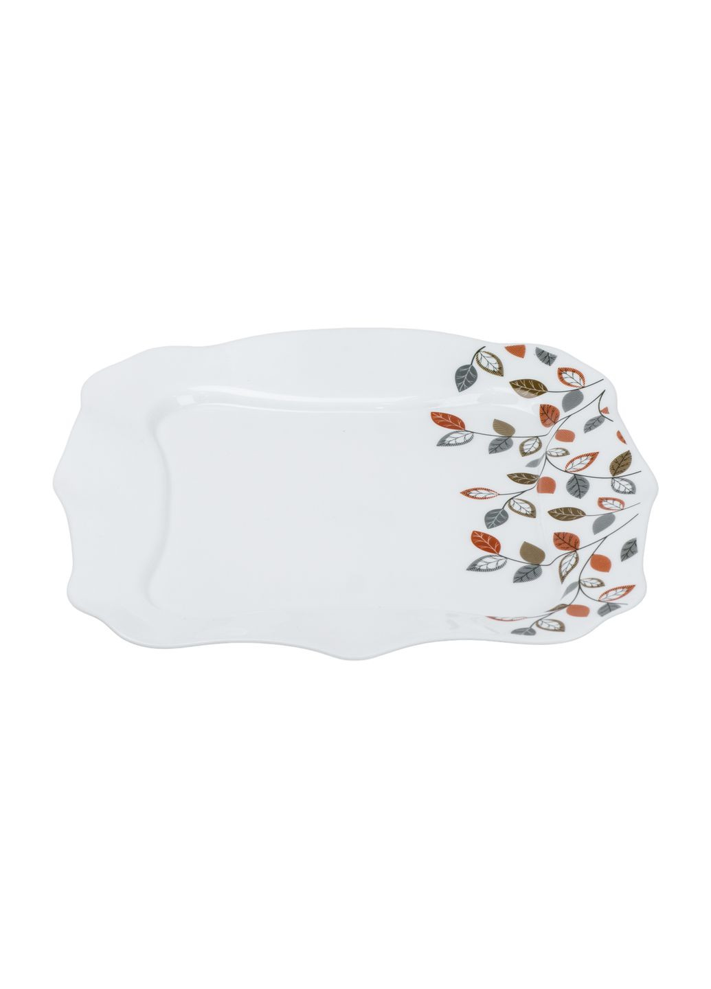 Столовий сервіз на 6 персон керамічний Leaf, білий TS Kitchen HP23405 No Brand (357226740)