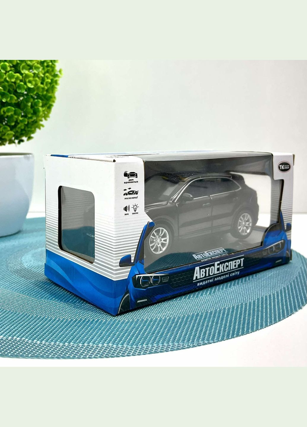 Машинка металлическая АвтоЭксперт Porsche Cayenne 5 1:32 свет/звук Темно-коричневая (24705) No Brand (316259368)