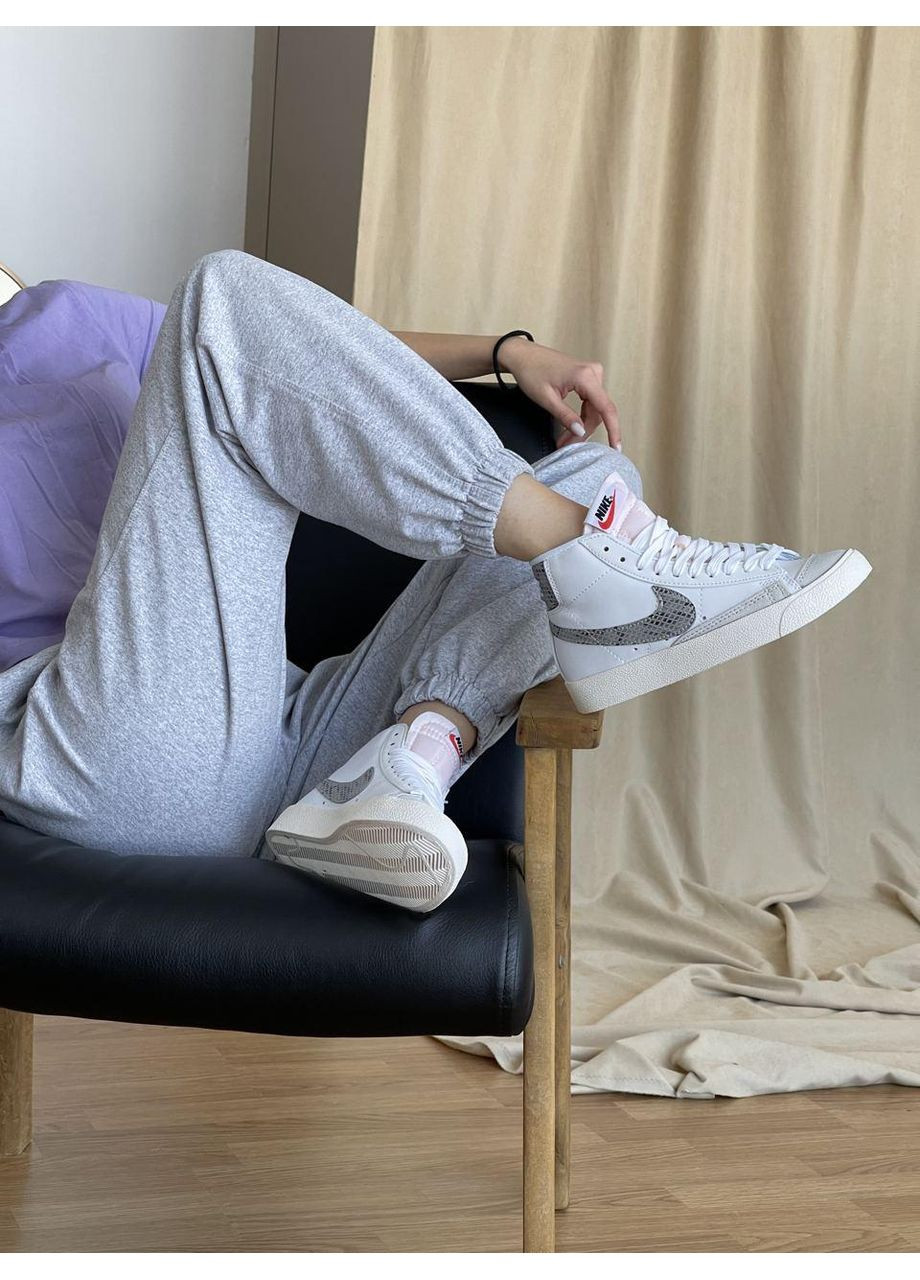 КРОССОВКИ ЖЕНСКИЕ NIKE BLAZER MID 77 ZEBRA НАЙК БЛЕЙЗЕР No Brand белые демисезоны (367176063)