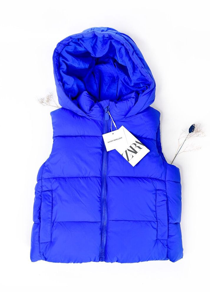 Демисезонный жилет 98 см синий артикул Л1006 Zara (300361198)