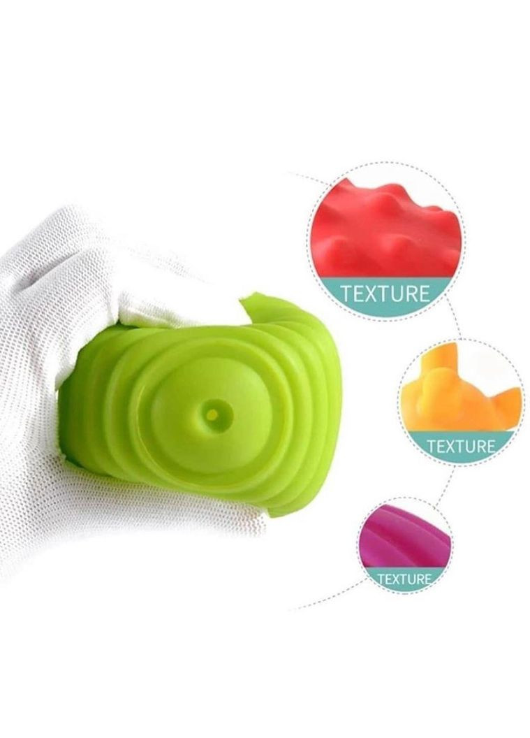 Набор тактильных сенсорных мячиков 0124 6 мячиков массажные шарики для младенца развивающие Монтессори 6 Fun Game (327797068)