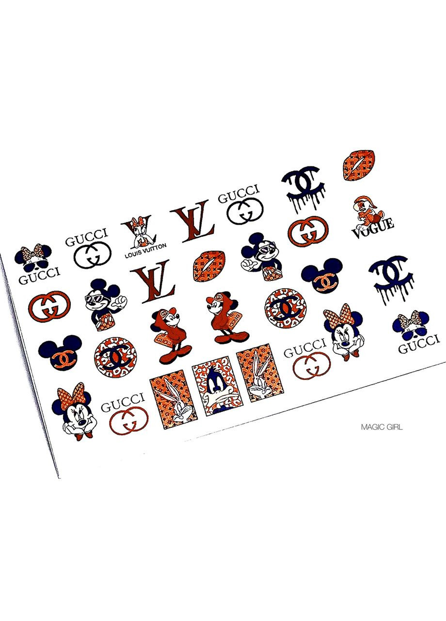 Наклейки Слайдер водний Ноготок (303357965)