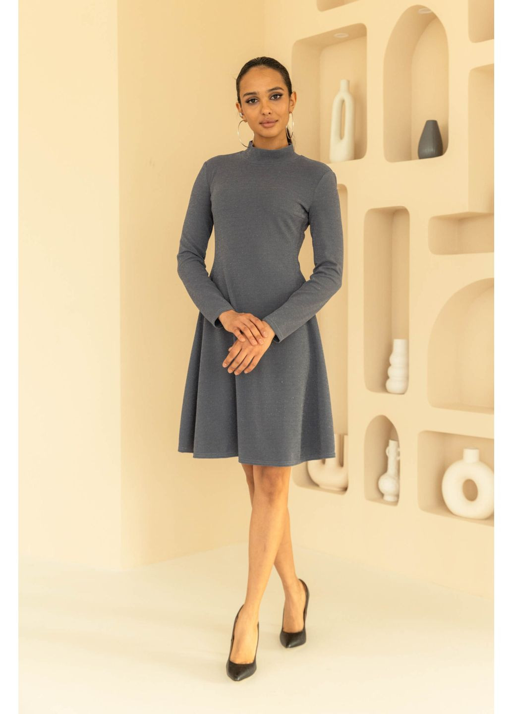 Сіра сукня 2139.5579 Seventeen