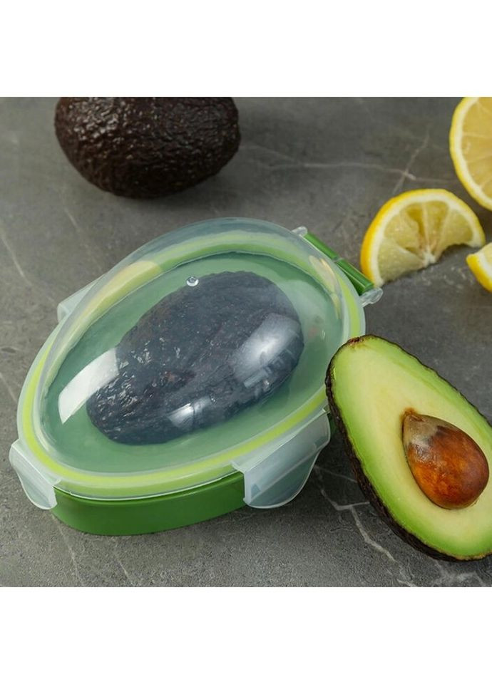 Контейнер для авокадо 14978 8х11х15.3 см зелений No Brand (335585674)