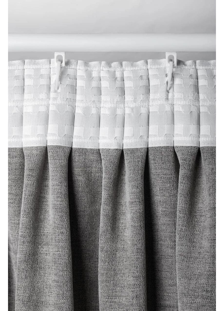 Штори з матового шенілу 2х2,5-3м HYGG (370367296)