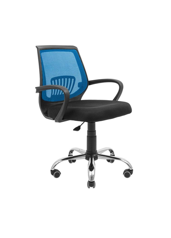 Крісло Стар Хром Піастра Сітка чорна + синя Richman (373315374)