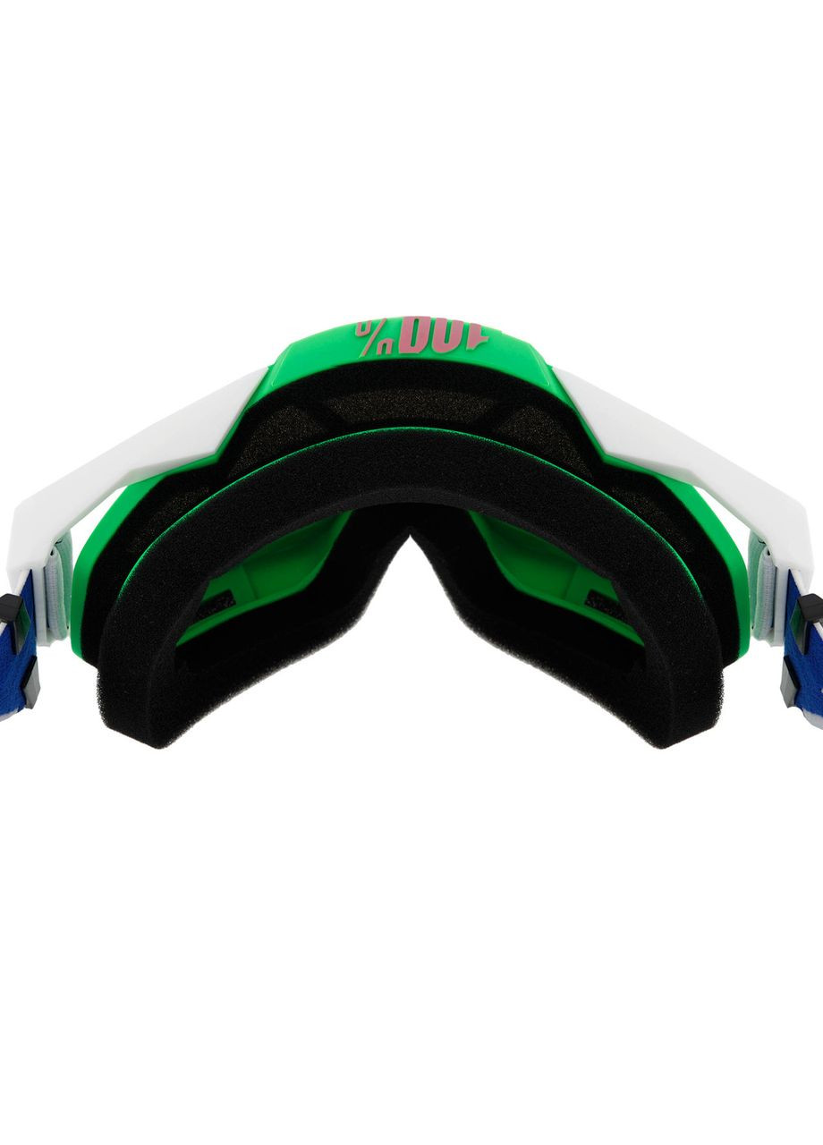 Лыжные очки, (маска) затемненный визор (TPU, PC, цвет оправы-салатово-синий) (M-8587) SP-Sport (361435480)