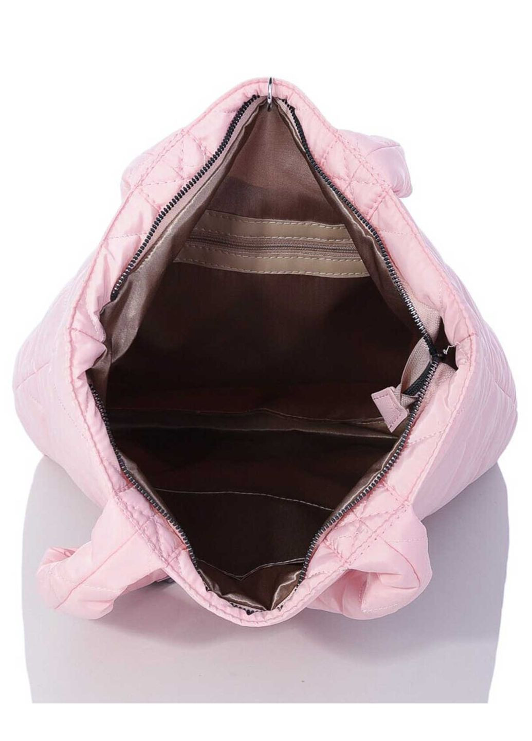 Жіноча сумка Мила стьобана нейлонова рожева для повсякденного використання молодіжна сумка на блискавці ProDobro (367265602)