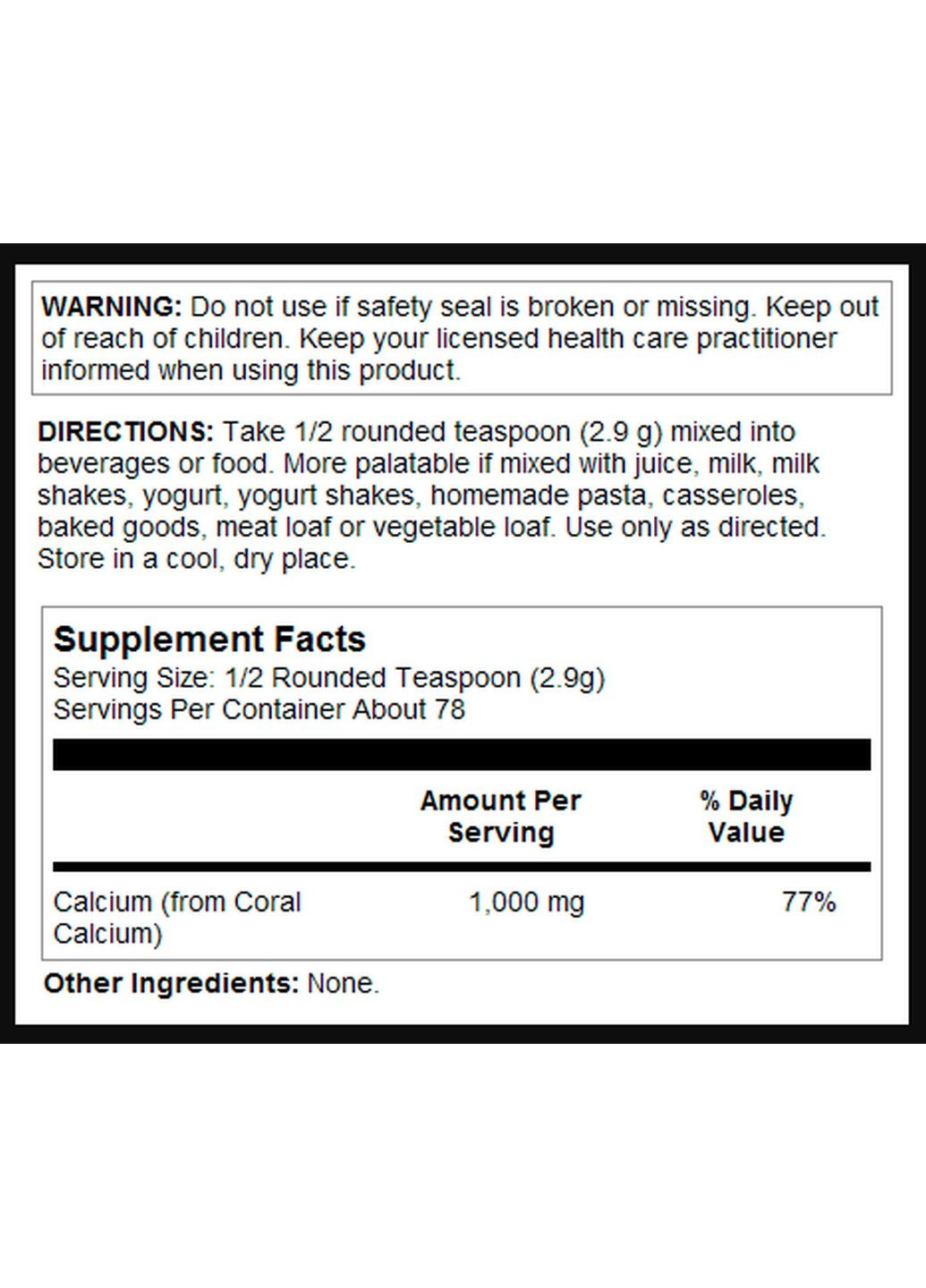 Витамины и минералы Coral Calcium Powder 1000mg - 8oz KAL (296190974)