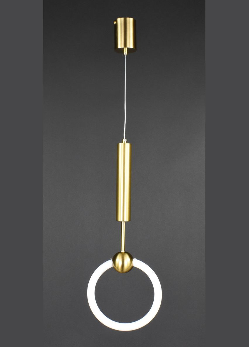 Люстра светодиодная подвесная LED светильник для квартиры на потолок лэд 27858 Латунь 65-150х6х20 см. Sunnysky (364501204)