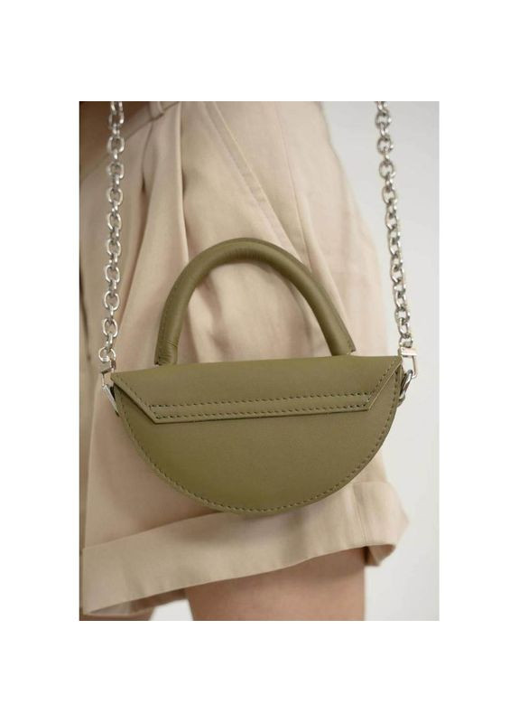 Женская кожаная мини сумка через плечо Сhris micro оливковая The Wings (302007263)