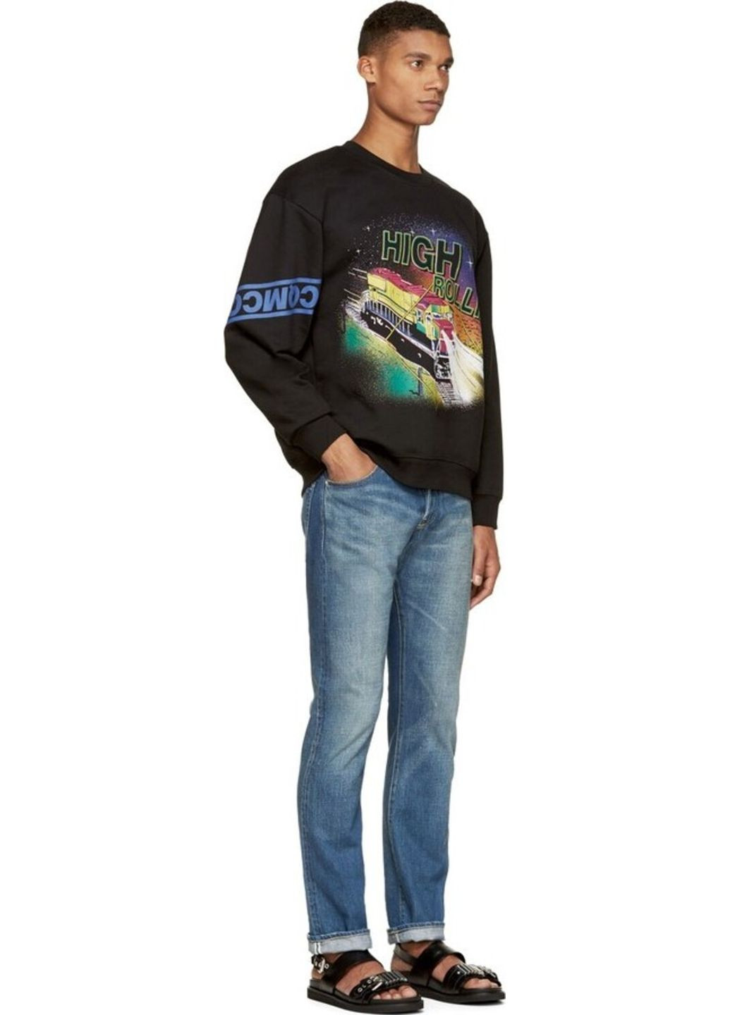 Чорний світшот Alexander McQueen напис (298071772)