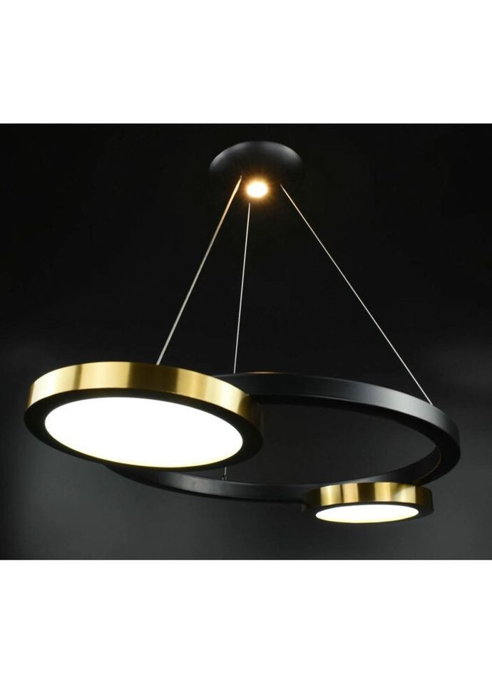 Люстра светодиодная подвесная LED светильник для квартиры на потолок лэд 26747 Черный 35-150х55х80 см. Sunnysky (335975279)