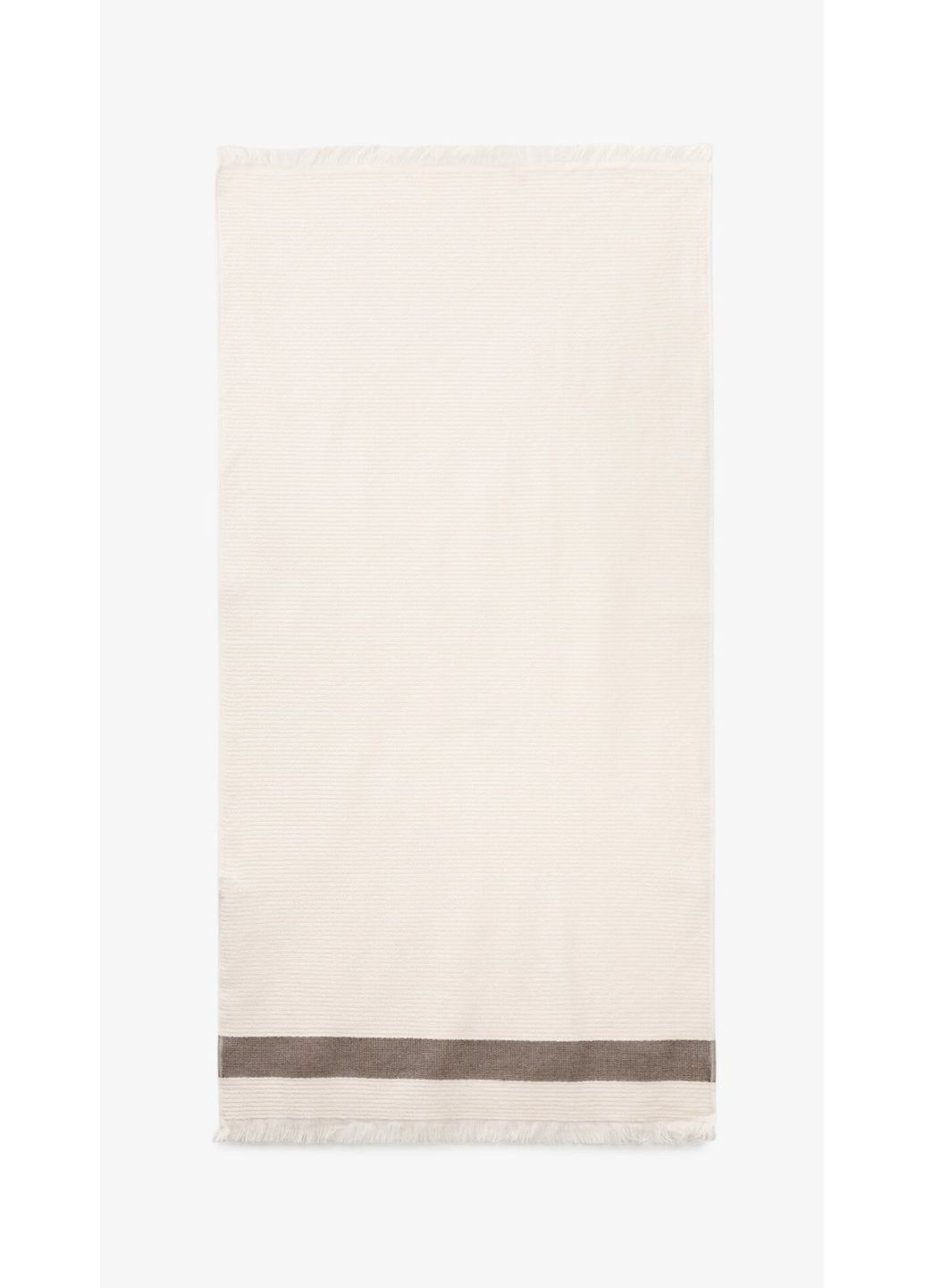 Рушник махровий 1107, Ring 24/2 shop (4820190491947) No Brand молочний