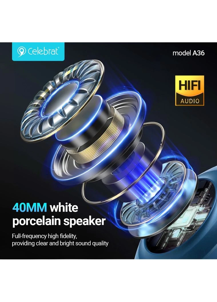 Бездротові навушники Bluetooth 5.3, накладні, з мікрофоном, TF, AUX, 40 мм MDR (393115887)
