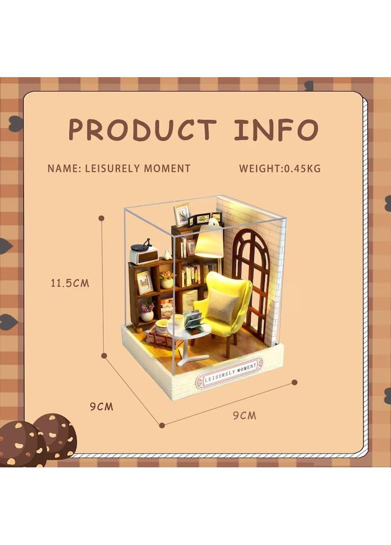 Румбокс Конструктор 3D Час Дозвілля DIY Leisurely Moment Roombox QT-037 No Brand (362453195)