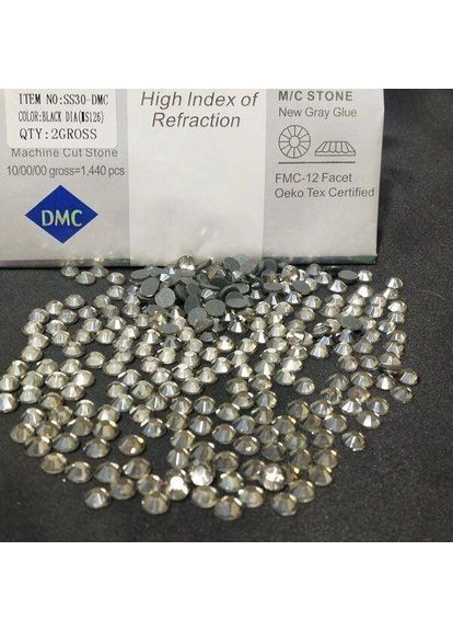 SS30 Термоклейні стрази дмс ( Китай) Col: BLACK DIA DMC (352746795)