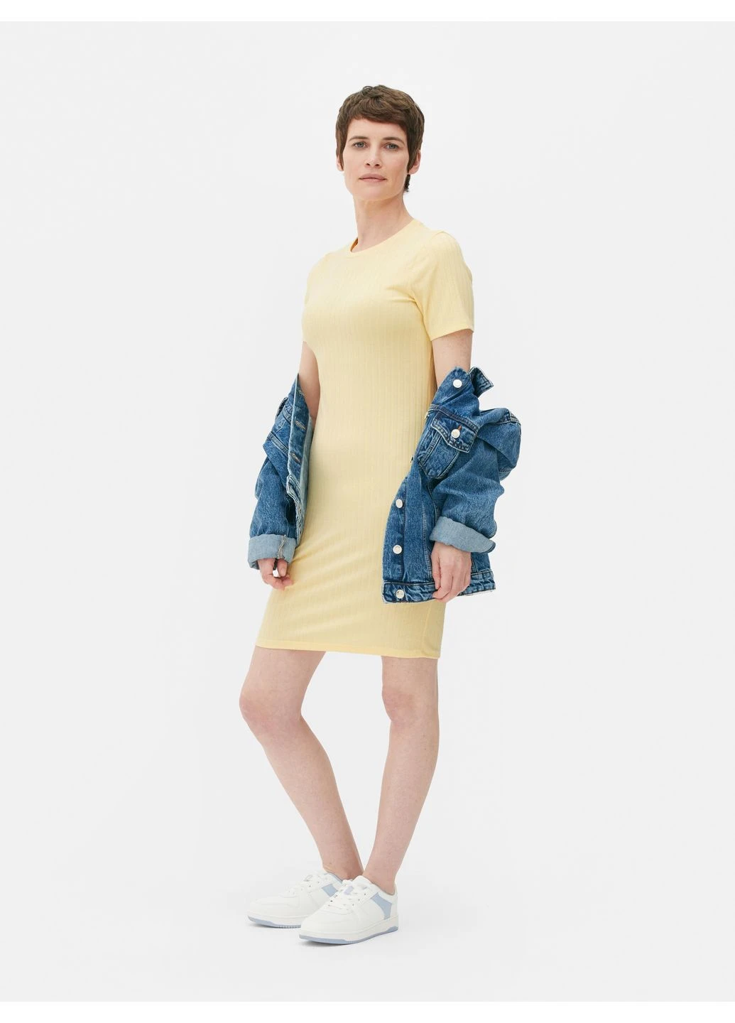 Желтое платье лето,желтый, Primark
