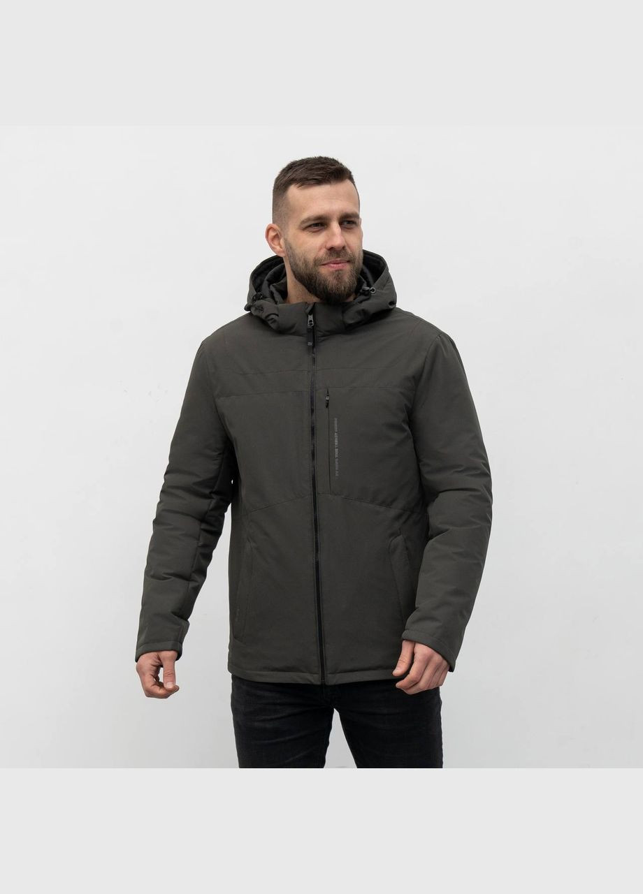 Оливковая (хаки) демисезонная мужская демисезонная куртка большого размера SK