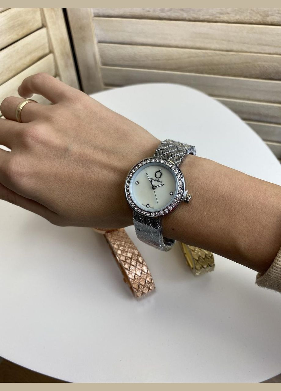 Жіночий наручний годинник стиль Пандора, стильний і модний годинник Pandora Срібло No Brand (334730188)