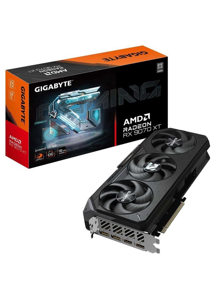Видеокарта AMD Radeon RX 9070 XT 16GB GDDR6 Gaming OC (GV-R9070XTGAMING OC-16GD) Gigabyte (351559631)