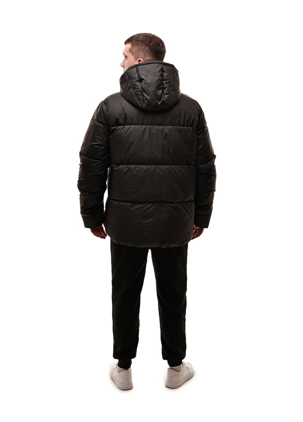 Чорна зимня куртка зимова чоловіча No Brand