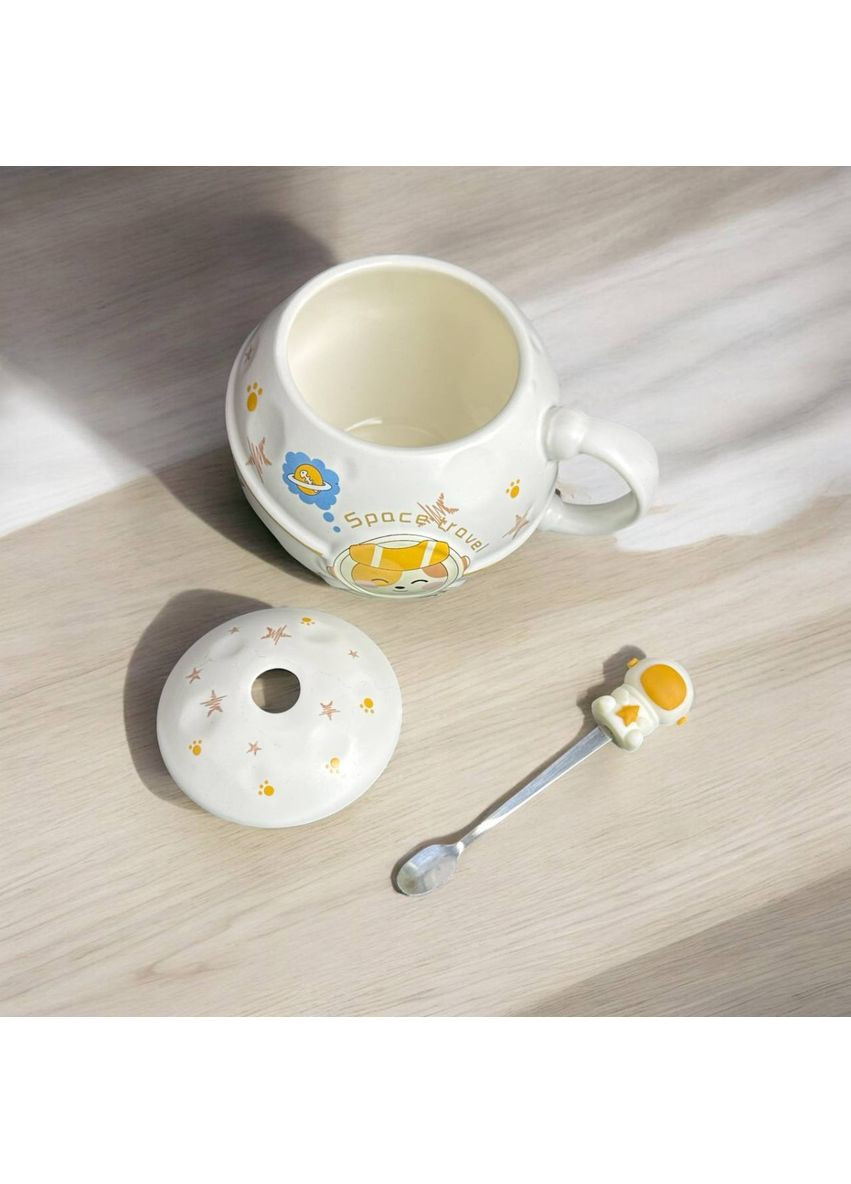 Кухоль заварювальний Космонавт 14606 400 мл бежевий No Brand (349221563)