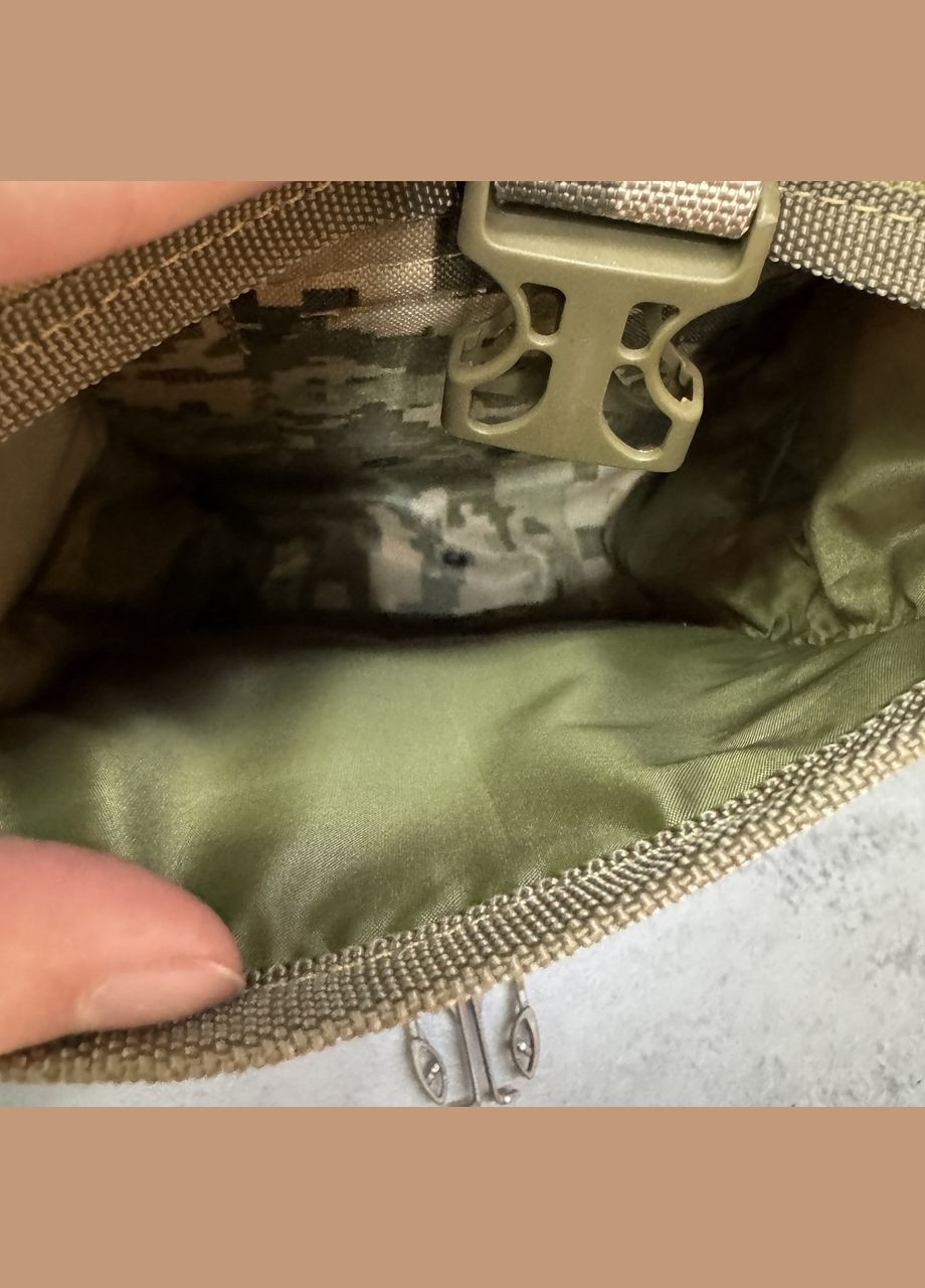 Итог утилитарный полужесткий, на плечо, на моле, для биноклей и ПНБ, Пиксель, CORDURA 1000D WinTac (338625091)