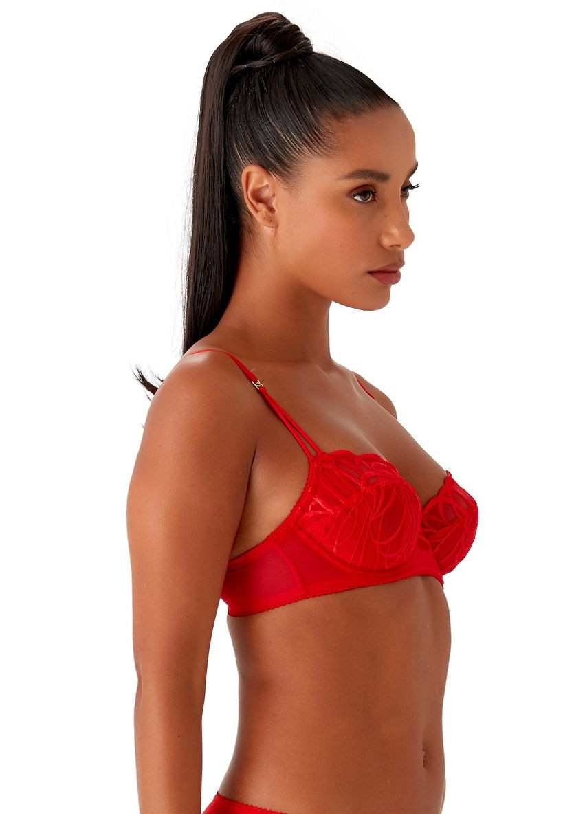 Красный балконет бюстгальтер 19705fie Gossard с косточками эластан, полиэстер, полиамид