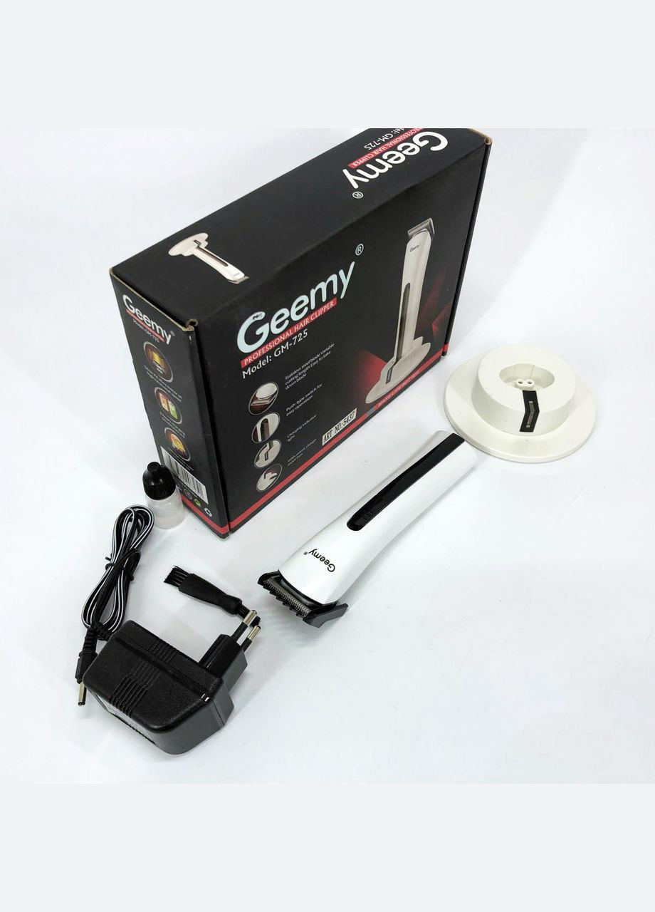 Бездротова машинка для стрижки волосся GM-725, Професійна бритва-машинка для стрижки волосся Gemei (364663778)