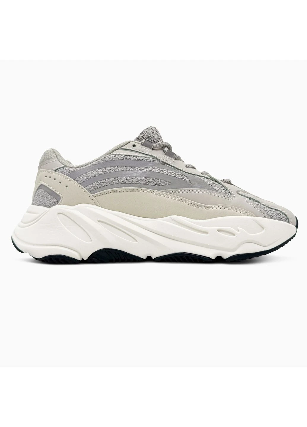Серые демисезонные кроссовки мужские и женские adidas yeezy boost 700 "static" | адидас йези буст серые No Brand