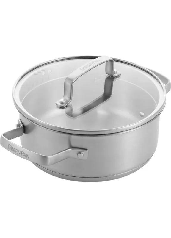 Каструля с крышкой Chef's Collection CC007729-001 18 см 2 л серебристая Green Pan (381647171)