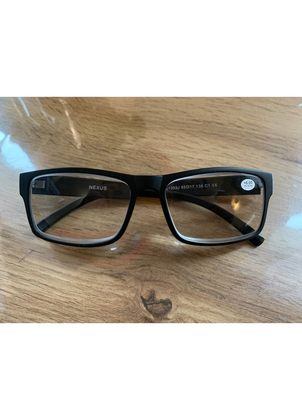 Чорні чоловічі окуляри Nexus у пластиковій оправі +6.0 CA Nexus 21203J-C1 (365439102)