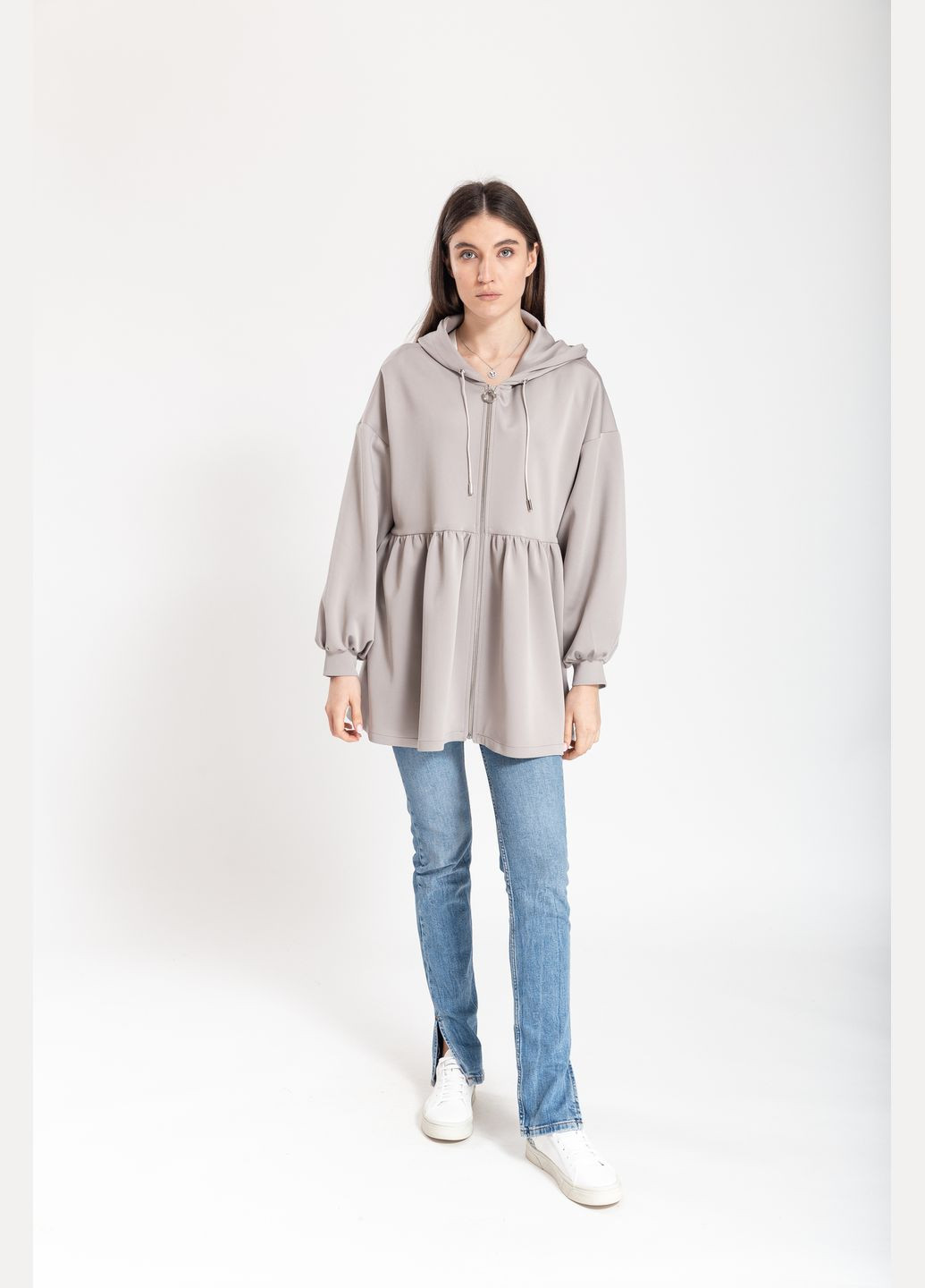 Сіра демісезонна куртка Esmeralda