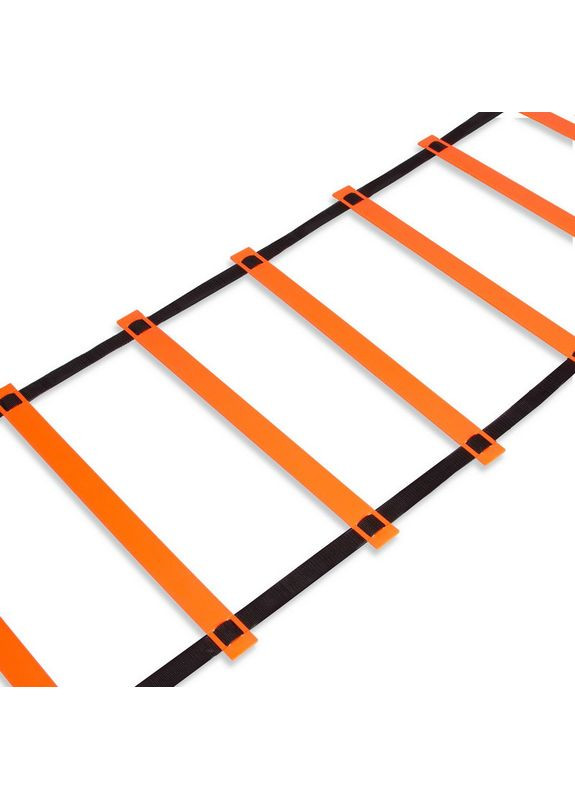 Координационная лестница дорожка для тренировки скорости 10м (20 перекладин) C-4351 (10мx0,52мx4мм оранжевый) SP-Sport (361440043)