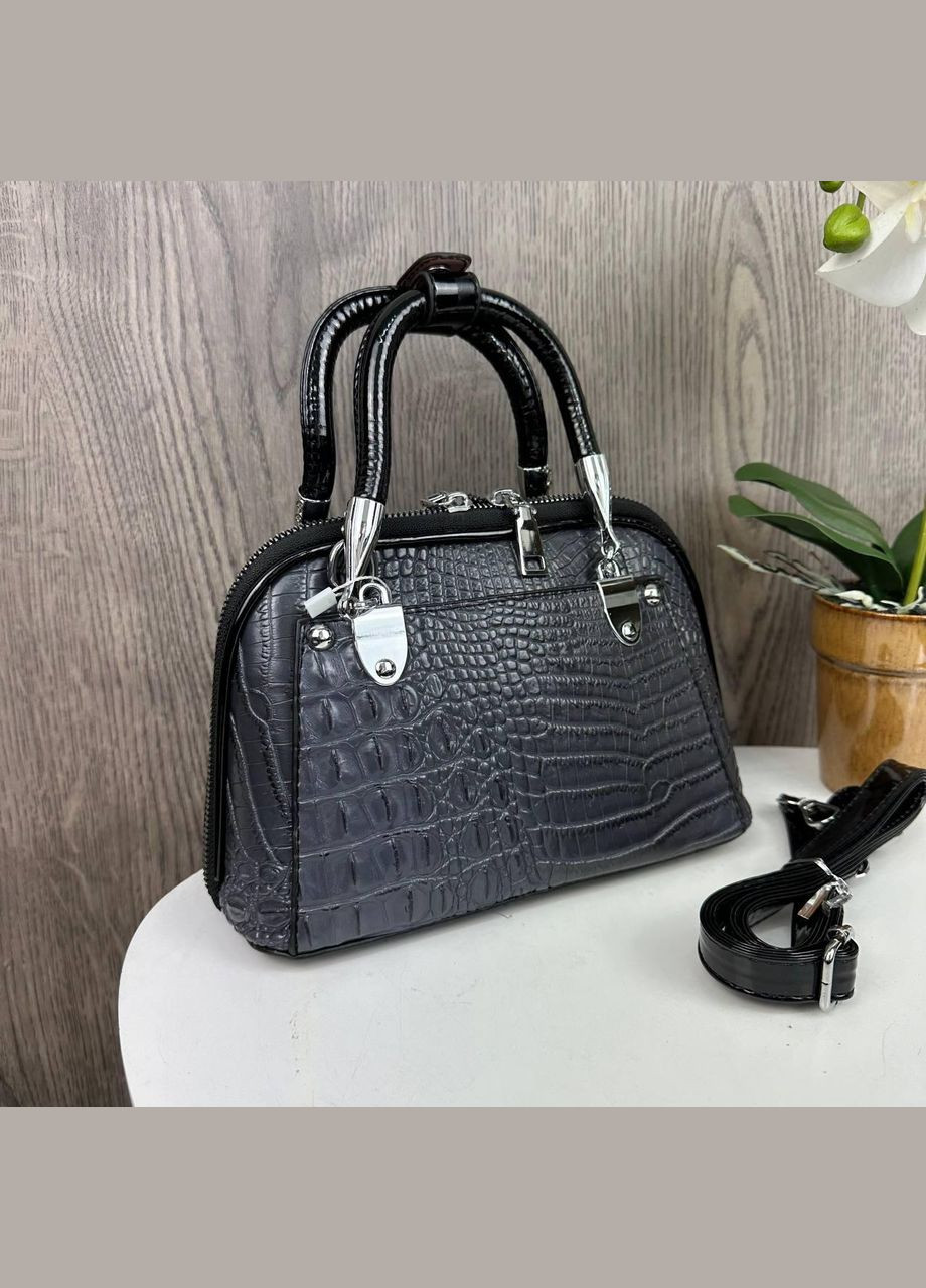 Модная женская мини сумочка клатч рептилия с змеиным принтом серого цвета (sku_710С) No Brand (330576415)