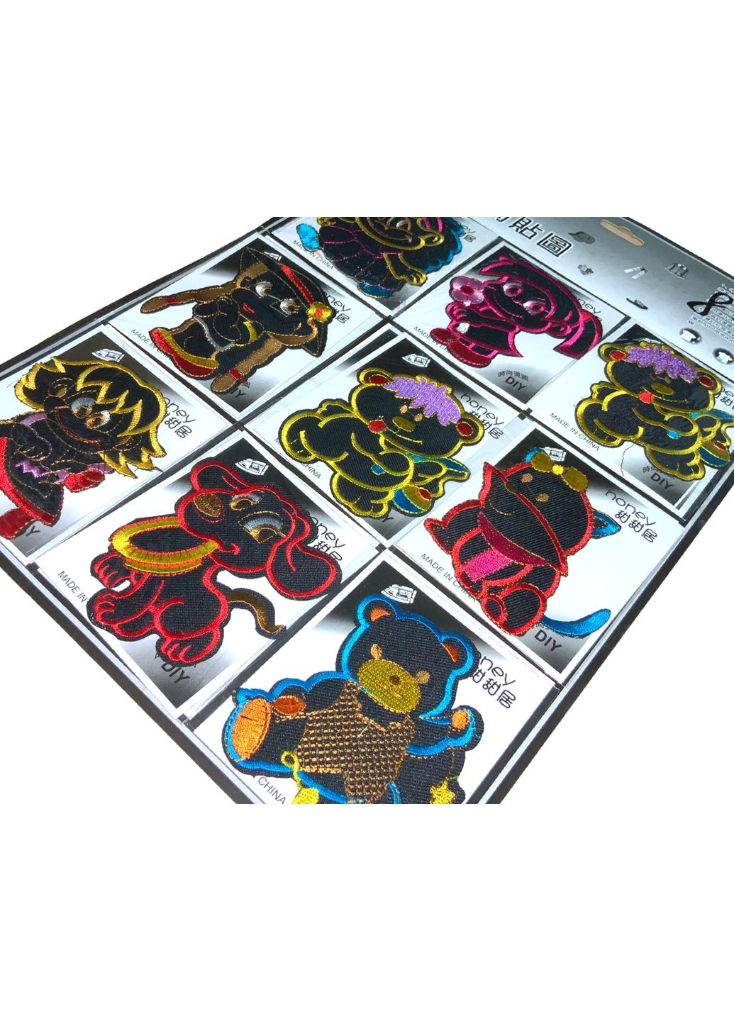 Аппликация для одежды нашивка №87 Мультяшные персонажи 9шт/9х6см FROM FACTORY A87 (339104274)