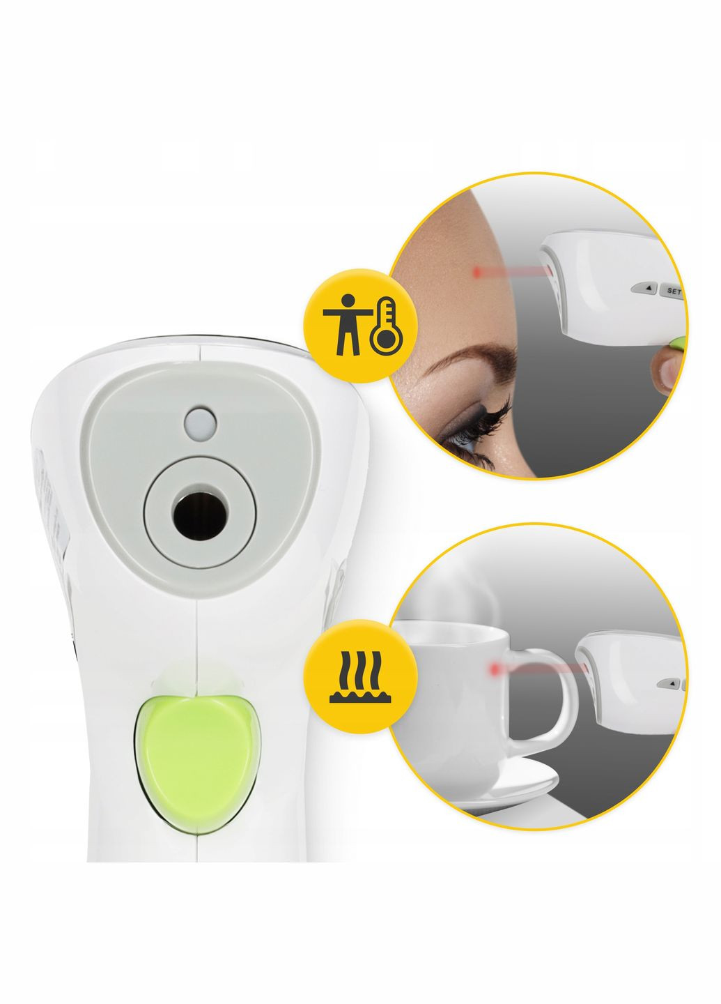 Термометр безконтактний MED+ інфрачервоний (P5905973402064) 4FIZJO P-5905973402064 (315348571)