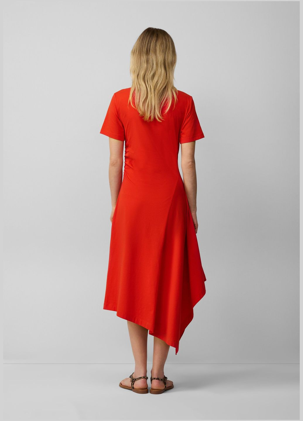 Красное платье S.Oliver однотонное