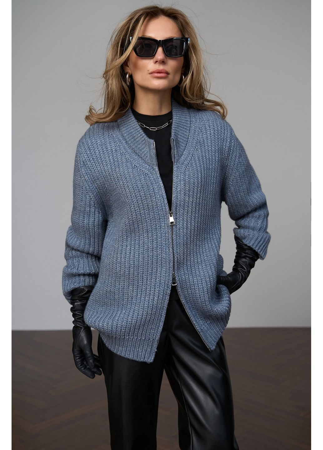 Напівпальто-кардиган на блискавці 2830 Triko Bakh (369095596)