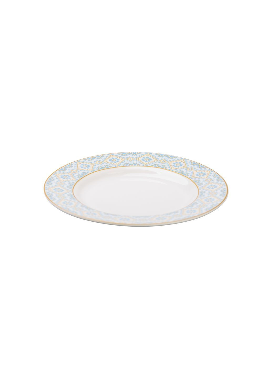 Тарілка десертна Ethnic 19 см, білий Yiwu HP-7-740 No Brand (363978590)