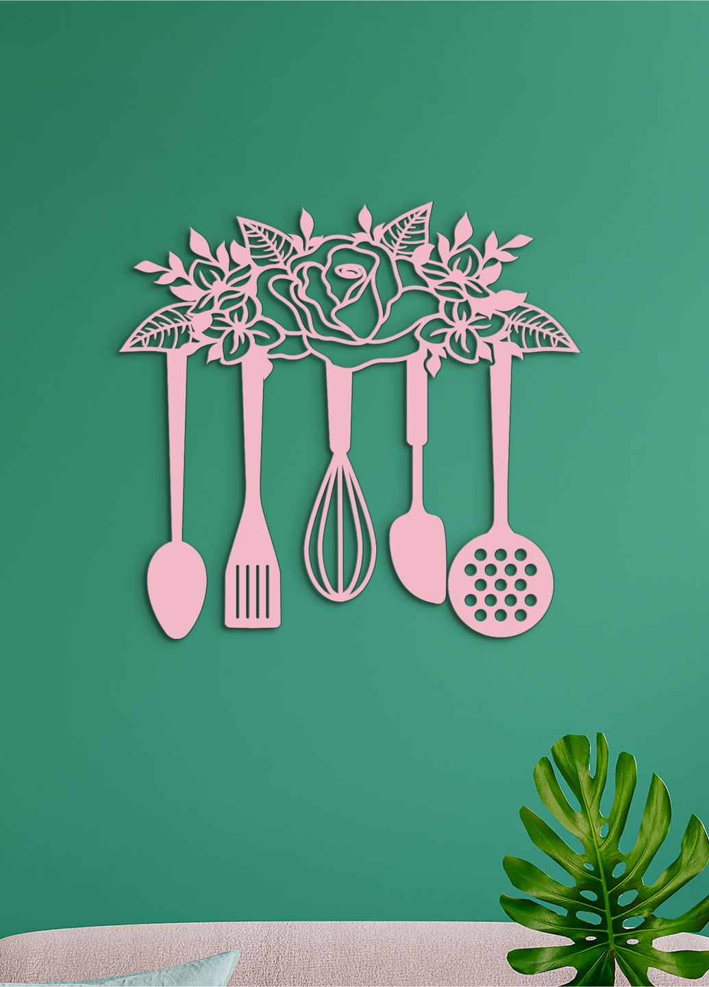 Современная картина на кухню, декор для комнаты "кухонный инвентарь", минималистичный стиль 20х23 см Woodyard (291882769)