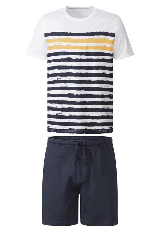 Піжама (футболка і шорти) для чоловіка 409166 Різнобарвний Livergy (276709045)