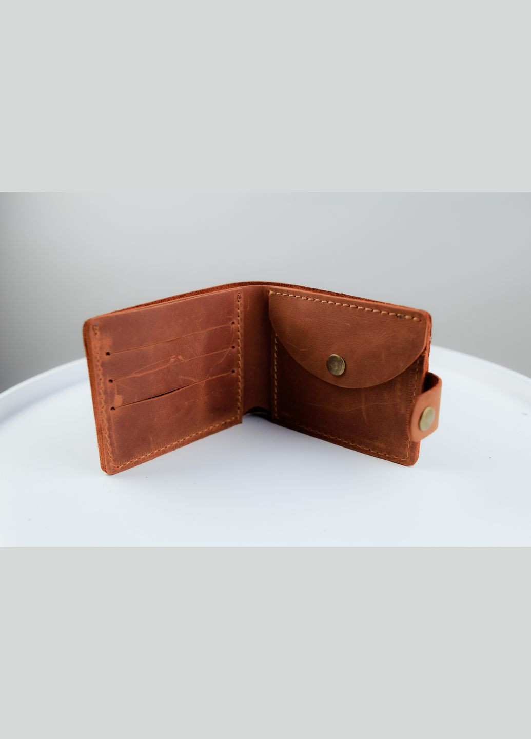 Гаманець чоловічий із натуральної шкіри з тисненням під крокодила коричневий SKILL (296487250)