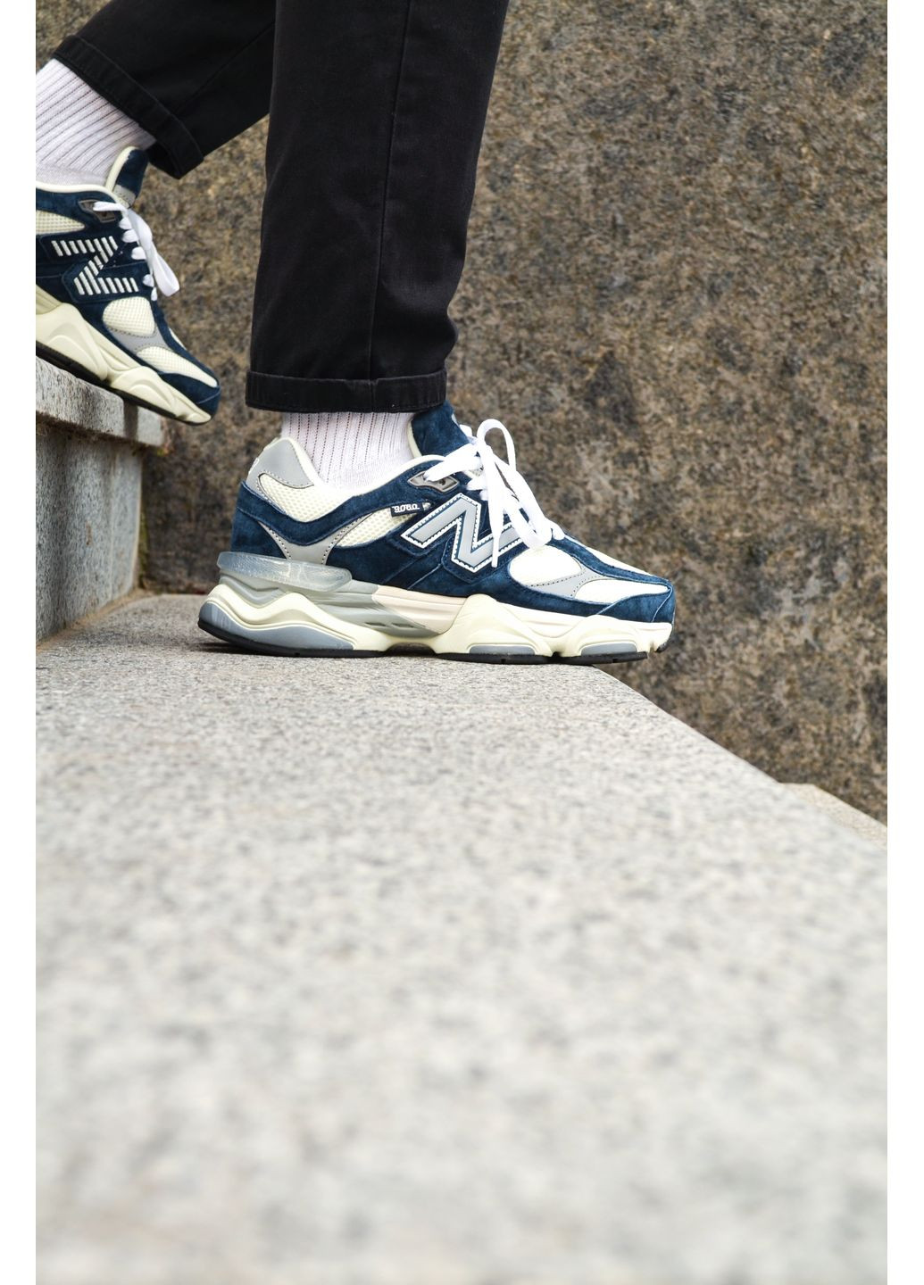 Білі Осінні кросівки чоловічі new balance 9060 blue white нью беланс 9060 No Brand