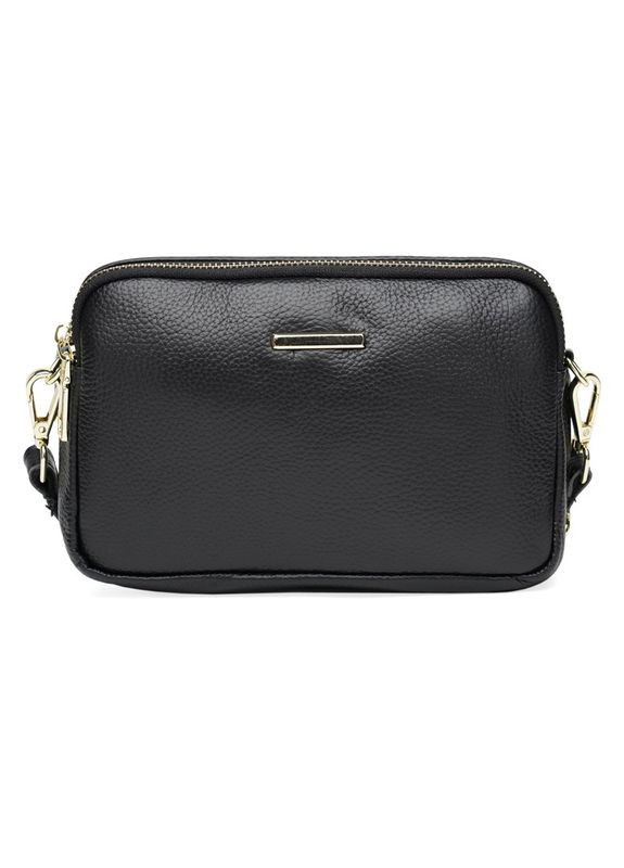 Сумка жіноча шкіряна через плече K11906 Чорний Borsa Leather (302008486)